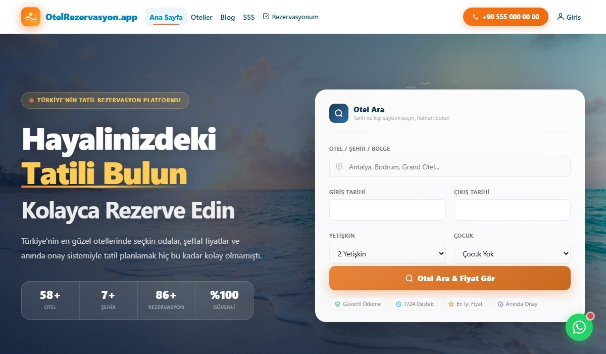 OtelRezervasyon.app: otel, acenta ve komisyoncuyu tek platformda buluşturmak